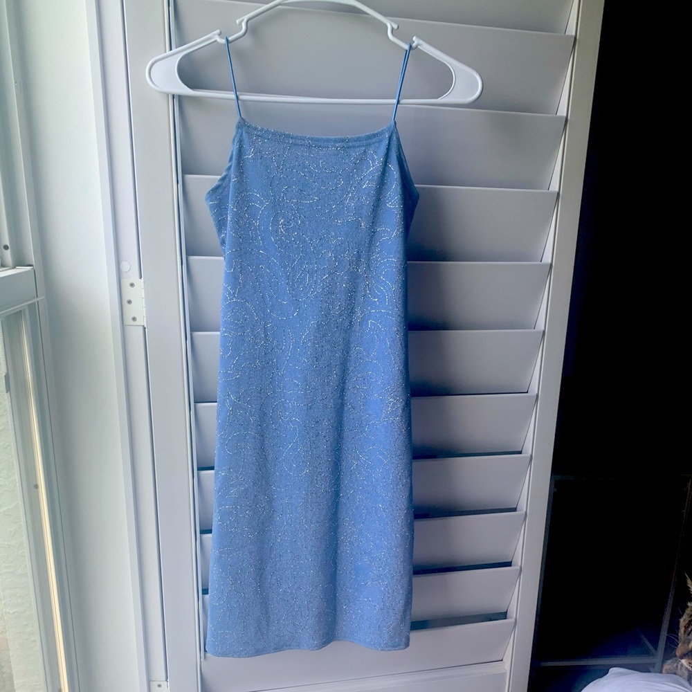 JUMP apparel co. Blue sparkle dress